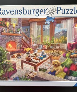 11169 - Ravensburger – 27″ x 20″ – Lillia's Studio - Cozy Cabin – 1000 Piece