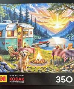 30137 - Kodak – 24" x 18″ – Tabz Jones - Sunset Camper with Golden Retriever – 300 Piece