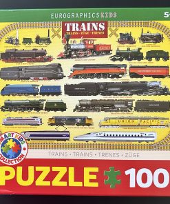 A003 - Eurographics Kids - Smart Kids Collection - 19" x 13" - Trains - 100 Piece